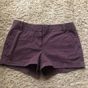 J. Crew chino shorts casual business plum 4